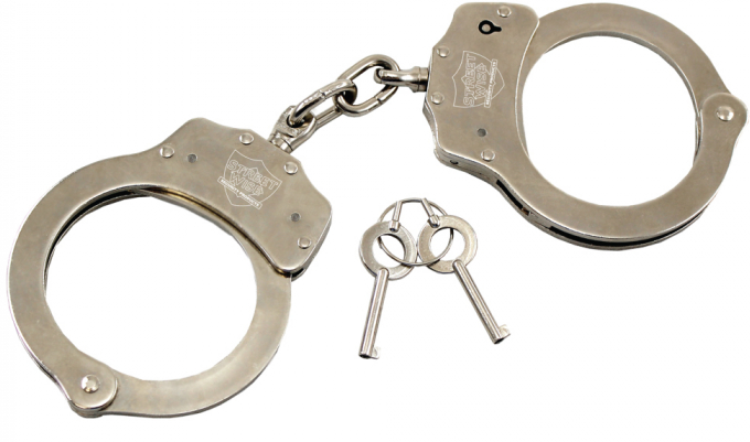 Streetwise Nickel Plated Solid Steel Handcuffs